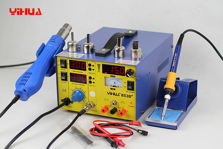 3 In 1 Hot Air Mobile Phone Rework Station , Lead Free Soldering Rework Stations