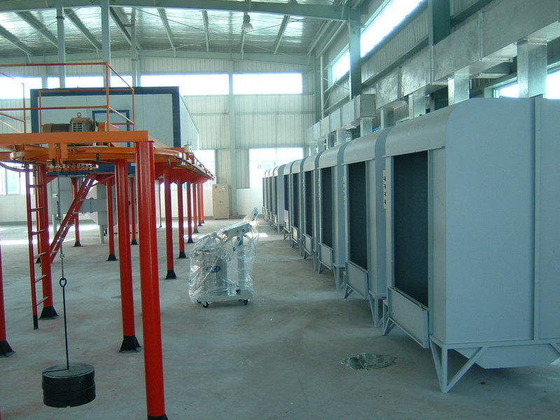 Electrical Powder Coating Spray Painting Booths With Powder Recycling Machine