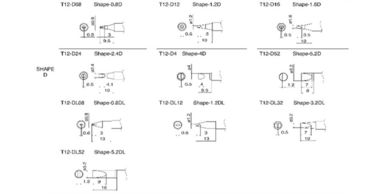 T12 Series Soldering Iron Tips , D Shape Soldering Tips for Hakko Station