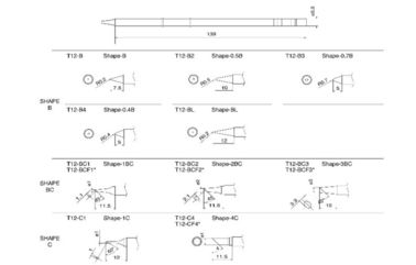 Soldering Iron Tips , T12 Series Solder Tips for Hakko