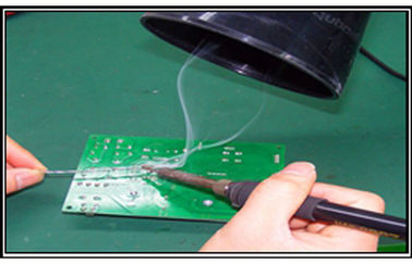 Triple Carbon Filter Portable Solder Fume Extractor For Laser Marking