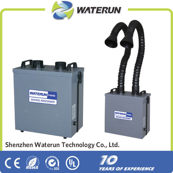 Portable Welding Fume Extractor , Double Pipe Fume Purifying Filtering System