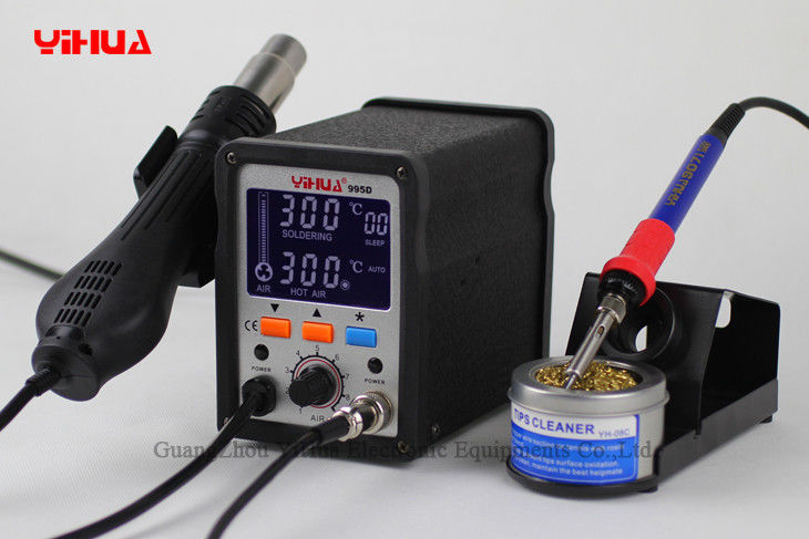 2 in 1 Hot Air Rework LCD Digital Mobile Phone Soldering Station Hot Air Gun Station 995D