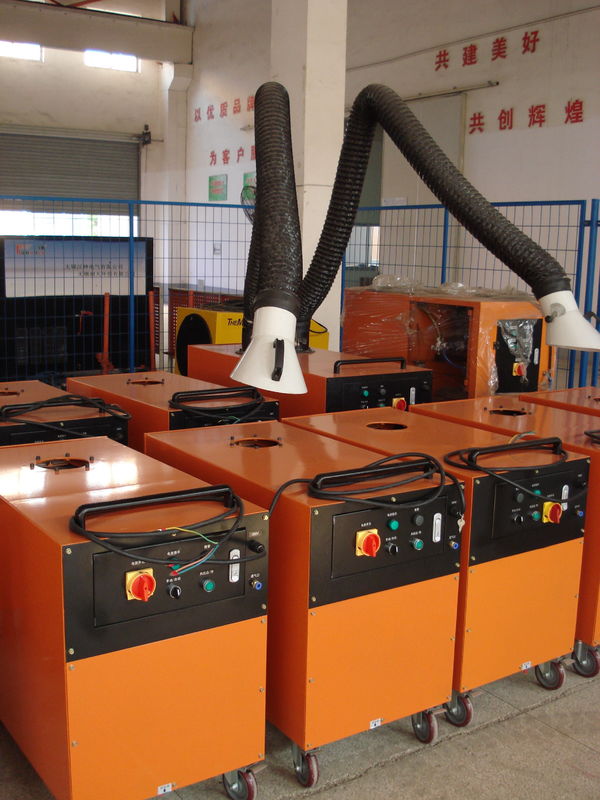 movable welding fume extractor , air cooled Small fume eliminator